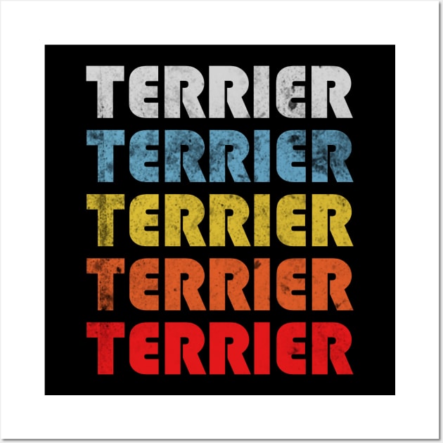 Terrier dog mom. Perfect present for mother dad friend him or her Wall Art by SerenityByAlex